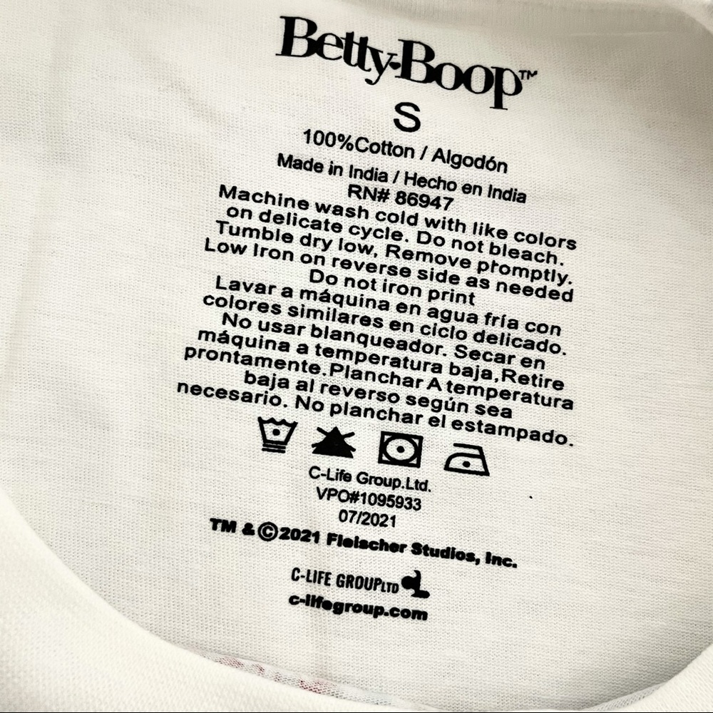 Betty Boop Biker Babe Lace-Up Crop Top size Small - Picture 8 of 12